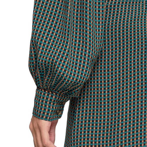 Ganni Shirt Dress with Balloon Sleeves - Picture 4 of 8